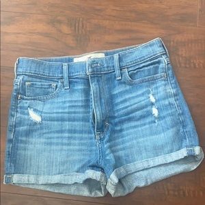 High Rise Denim Short Size 5